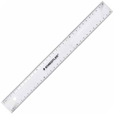 Image for STAEDTLER 562 RULER METRIC 300MM CLEAR from Ross Office Supplies Office Products Depot