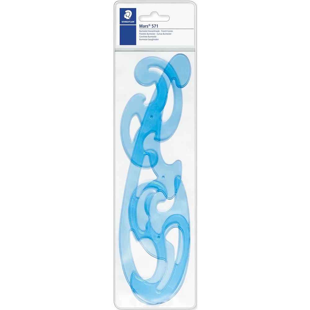 Image for STAEDTLER 571 MARS FRENCH CURVES PACK 3 from MOE Office Products Depot Mackay & Whitsundays
