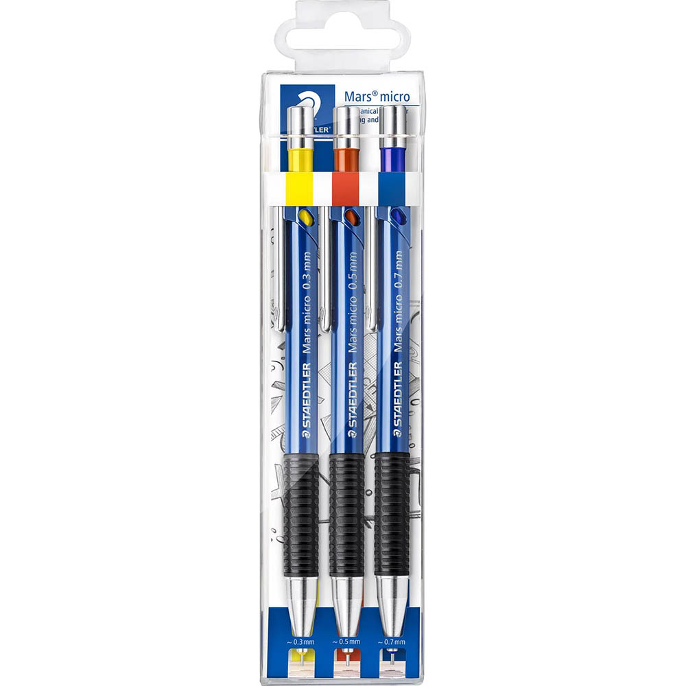Image for STAEDTLER 775 MARS MICRO MECHANICAL PENCIL PACK 3 from Total Supplies Pty Ltd
