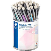 staedtler graphite 777 mechanical pencil hb 0.5mm pastel assorted pack 36