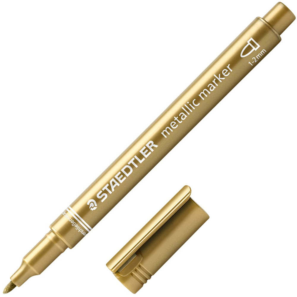 Image for STAEDTLER 8323 METALLIC MARKER GOLD from Office Products Depot Gold Coast