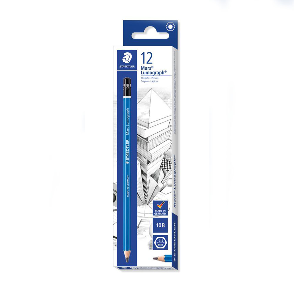 Image for STAEDTLER 100 MARS LUMOGRAPH SKETCHING PENCIL B BOX 12 from Total Supplies Pty Ltd