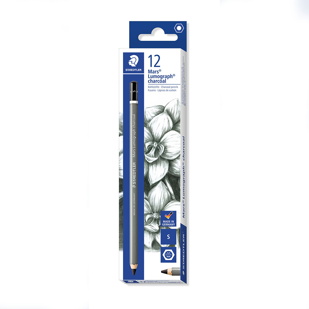 Image for STAEDTLER 100C MARS LUMOGRAPH CHARCOAL PENCIL SOFT BOX 12 from Total Supplies Pty Ltd