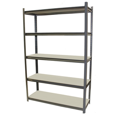 Image for ACERACK STALLION SHELVING UNIT 5 SHELVES 1800 X 1200 X 400MM DARK GREY from Ross Office Supplies Office Products Depot