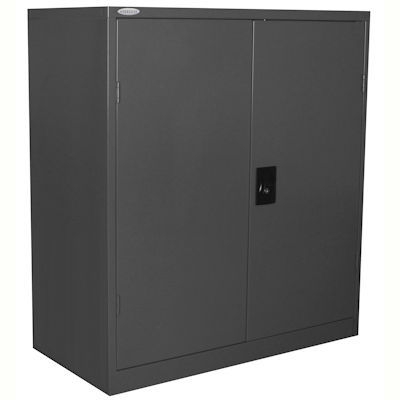 Image for STEELCO STATIONERY CABINET 2 SHELVES 1015 X 914 X 463MM GRAPHITE RIPPLE from Total Supplies Pty Ltd