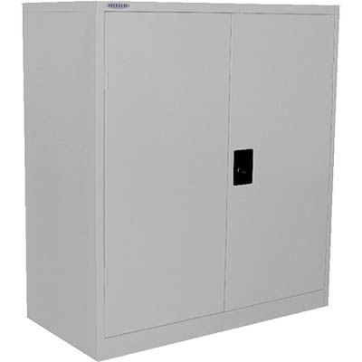 Image for STEELCO STATIONERY CABINET 2 SHELVES 1015 X 914 X 463MM SILVER GREY from Ross Office Supplies Office Products Depot