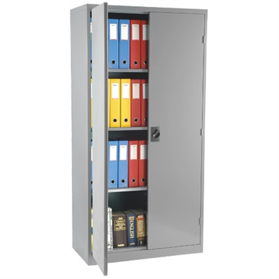 Image for STEELCO STATIONERY CABINET 3 SHELVES 1830 X 914 X 463MM WHITE SATIN from Office Products Depot