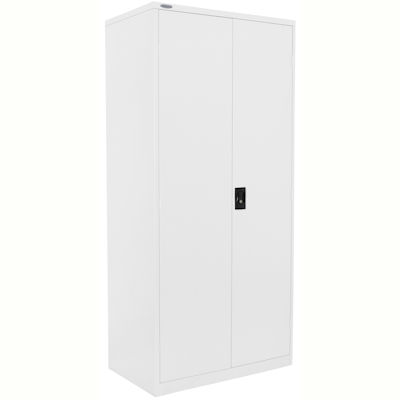 Image for STEELCO STATIONERY CABINET 4 SHELVES 2000 X 914 X 463MM WHITE SATIN from Barkers Rubber Stamps & Office Products Depot