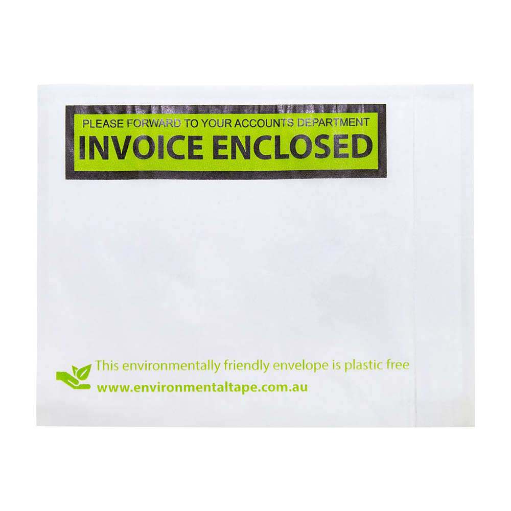 Image for STYLUS ECOLOPE ENVELOPE INVOICE ENCLOSED 150 X 115MM PACK 100 from MOE Office Products Depot Mackay & Whitsundays