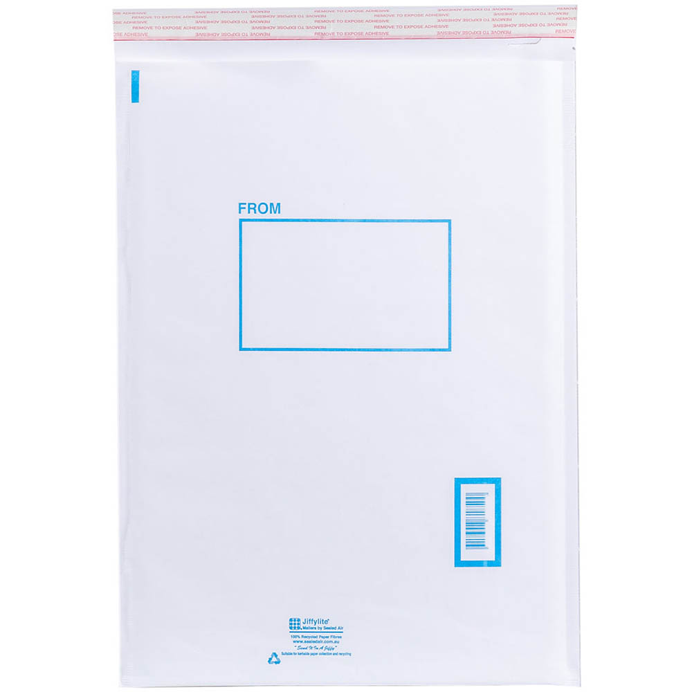 Image for JIFFYLITE BUBBLEPAK MAILER BAG 150 X 225MM SIZE 1 WHITE CARTON 240 from Total Supplies Pty Ltd