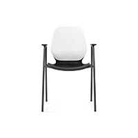 sylex kaleido chair 4 leg with arms black seat