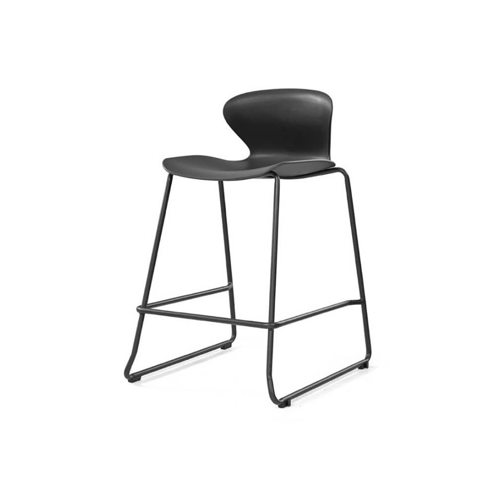 Image for SYLEX KALEIDO 650H STOOL WITH BLACK SLED FRAME BLACK SEAT from Office Products Depot Gold Coast