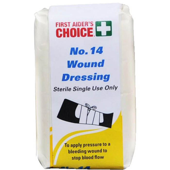 Image for FIRST AIDERS CHOICE WOUND DRESSING SIZE 14 from Ross Office Supplies Office Products Depot