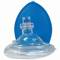 first aiders choice resuscitation face shield reusable with valve and case