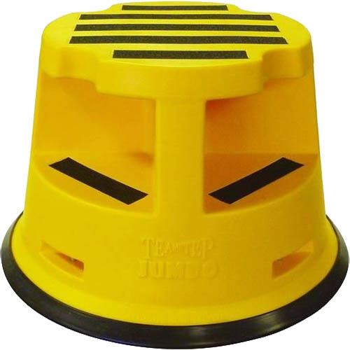 Image for BRADY JUMBO ROLLING KICKSTOOL 375 X 355MM YELLOW from Albany Office Products Depot