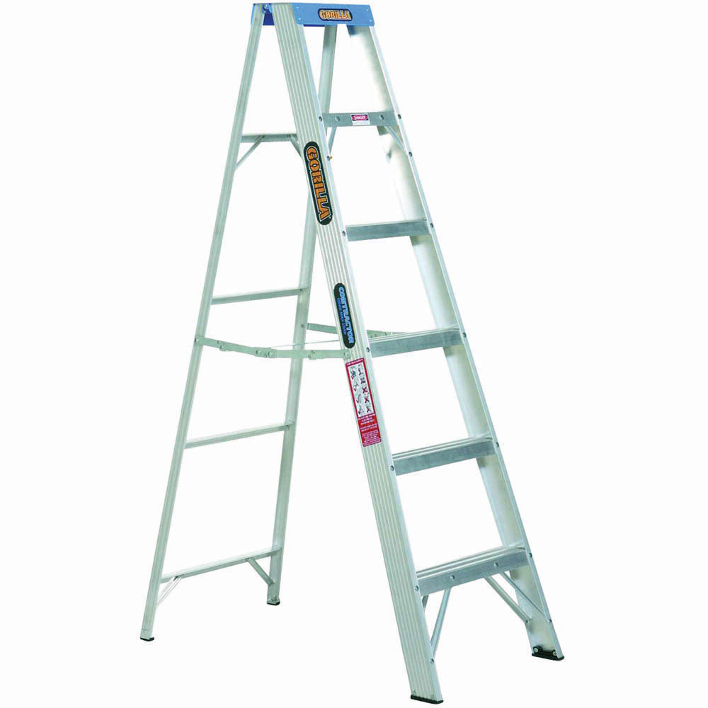 Image for GORILLA INDUSTRIAL SINGLE SIDED STEP LADDER 120KG 1.8M from Total Supplies Pty Ltd