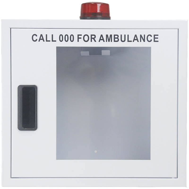 Image for TRAFALGAR AUTOMATED EXTERNAL DEFIBRILLATOR CABINET WITH ALARM from Ross Office Supplies Office Products Depot