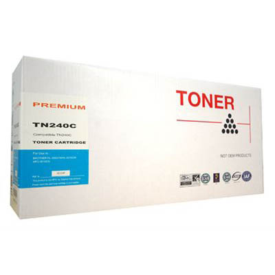 Image for WHITEBOX COMPATIBLE BROTHER TN240 TONER CARTRIDGE CYAN from MOE Office Products Depot Mackay & Whitsundays