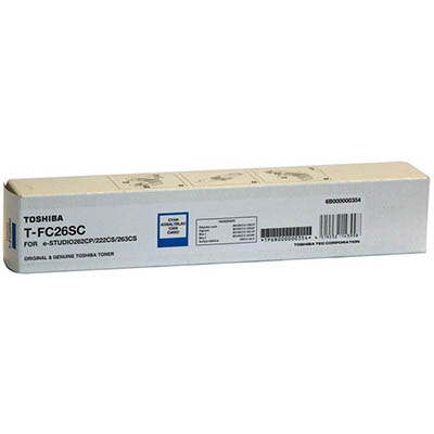 Image for TOSHIBA TFC26SC TONER CARTRIDGE CYAN from OFFICEPLANET OFFICE PRODUCTS DEPOT