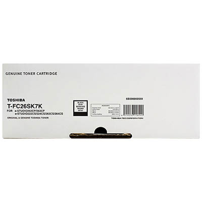 Image for TOSHIBA TFC26SK TONER CARTRIDGE BLACK from Albany Office Products Depot