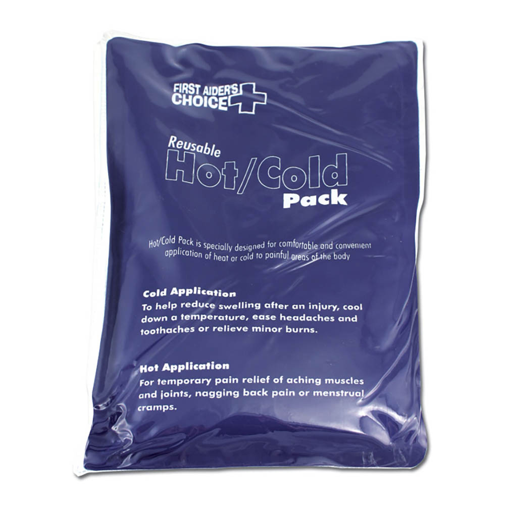 Image for FIRST AIDERS CHOICE REUSABLE DELUXE HOT/COLD PACK LARGE 170 X 280MM BLUE from Office Products Depot