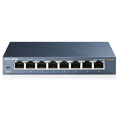 Image for TP-LINK TL-SG108 8-PORT 10/100/1000MBPS DESKTOP SWITCH from Ross Office Supplies Office Products Depot