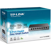 tp-link tl-sg108e 8-port gigabit easy smart switch