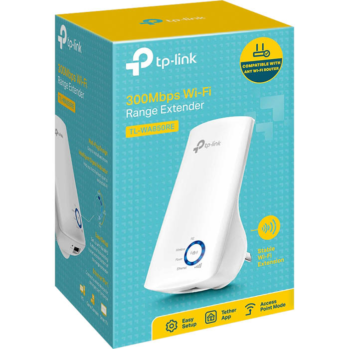 Image for TP-LINK TL-WA850RE 300MBPS UNIVERSAL WIFI RANGE EXTENDER from Margaret River Office Products Depot