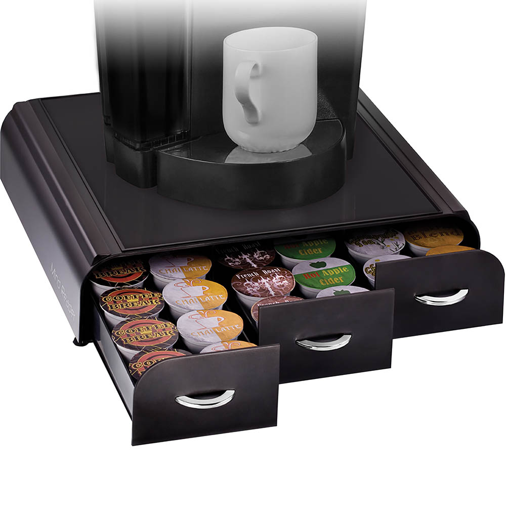 Image for ESSELTE ANCHOR COFFEE POD ORGANISER 3 DRAWER 36 CAPACITY BLACK from Total Supplies Pty Ltd