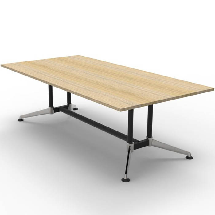 Image for RAPIDLINE TYPHOON BOARDROOM TABLE 2400 X 1200 X 750MM NATURAL OAK from Office Products Depot Gold Coast