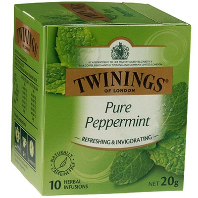 Image for TWININGS PURE PEPPERMINT TEA BAGS PACK 10 from Barkers Rubber Stamps & Office Products Depot