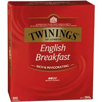 twinings classics english breakfast tea bags pack 100