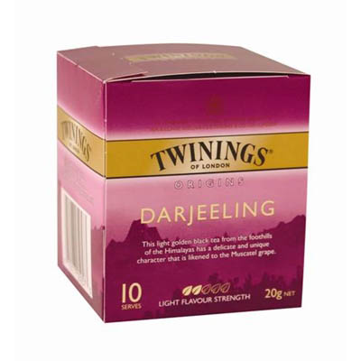 Image for TWININGS ORIGINS DARJEELING TEA BAGS PACK 10 from Ross Office Supplies Office Products Depot