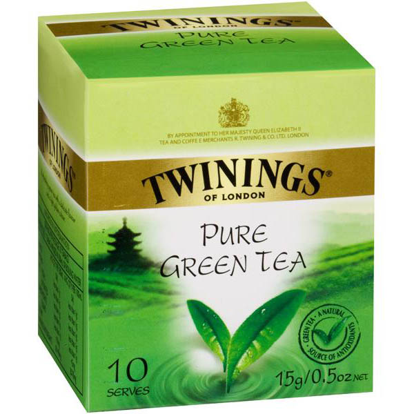 Image for TWININGS PURE GREEN TEA BAGS PACK 10 from MOE Office Products Depot Mackay & Whitsundays