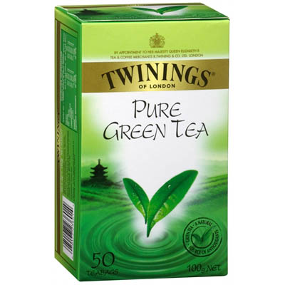 Image for TWININGS PURE GREEN TEA BAGS PACK 50 from OFFICEPLANET OFFICE PRODUCTS DEPOT