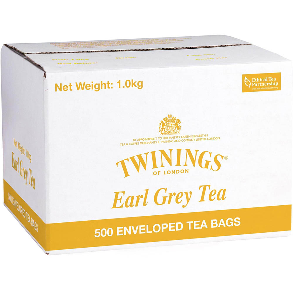 Image for TWININGS EARL GREY ENVELOPE TEA BAGS CARTON 500 from Total Supplies Pty Ltd