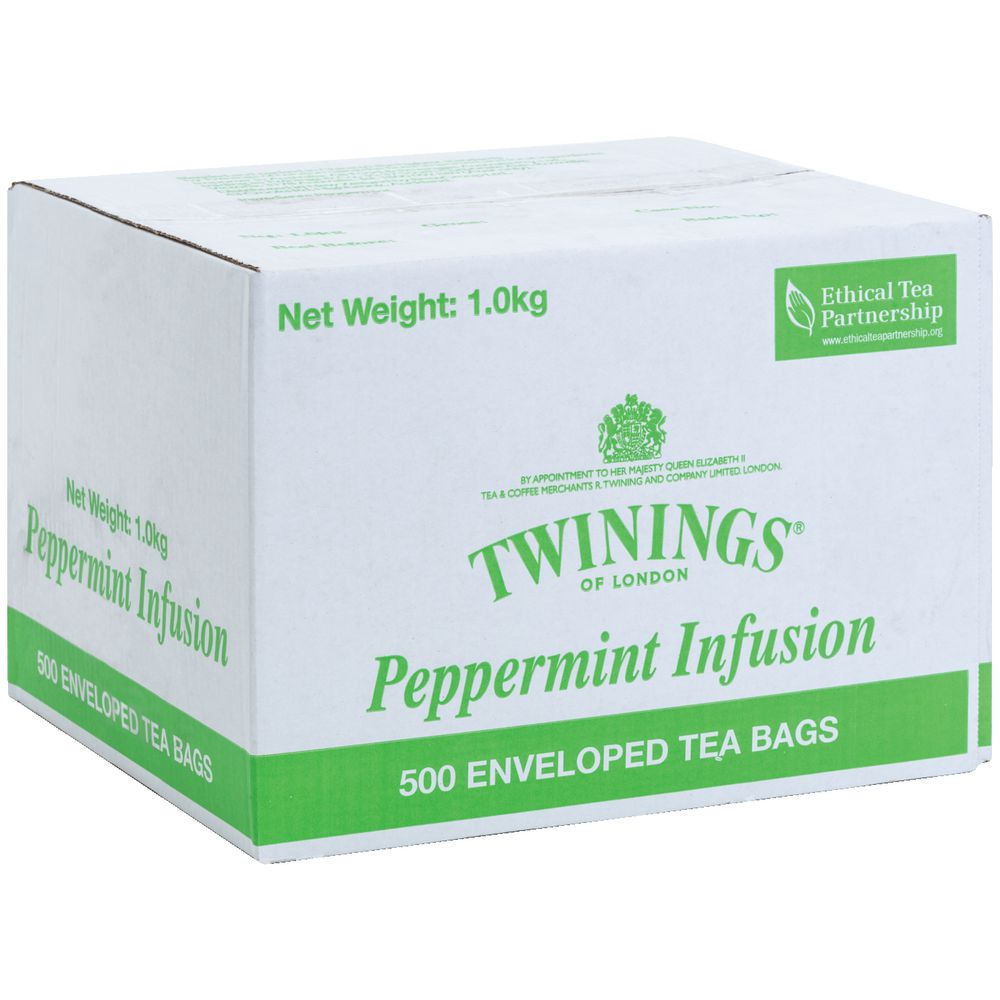 Image for TWININGS PEPPERMINT ENVELOPE TEA BAGS CARTON 500 from Barkers Rubber Stamps & Office Products Depot