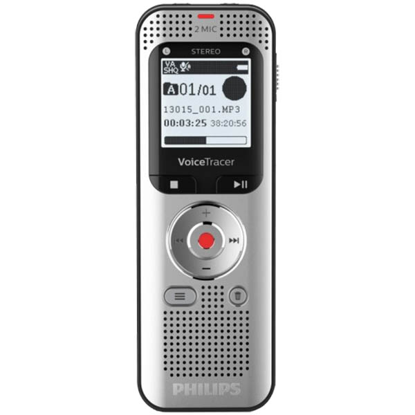 Image for PHILIPS DVT2050 VOICE TRACER AUDIO RECORDER SILVER BLACK from Office Products Depot Gold Coast