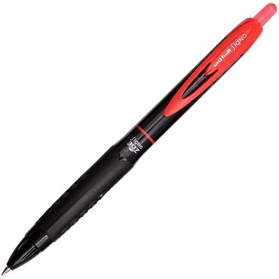 Image for UNI-BALL UMN307 SIGNO RETRACTABLE GEL INK ROLLERBALL PEN 0.7MM RED from Ross Office Supplies Office Products Depot