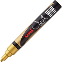 uni-ball chalk marker bullet tip 2.5mm gold