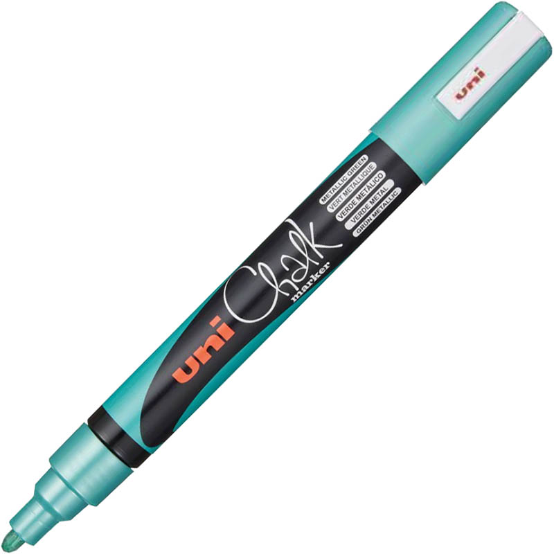 Image for UNI-BALL CHALK MARKER BULLET TIP 2.5MM METALLIC GREEN from MOE Office Products Depot Mackay & Whitsundays