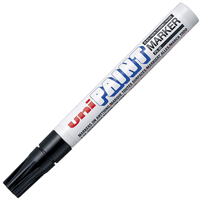 Image for UNI-BALL PX-20 PAINT MARKER BULLET 2.8MM BLACK from Ross Office Supplies Office Products Depot