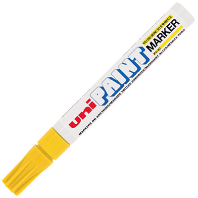 Image for UNI-BALL PX-20 PAINT MARKER BULLET 2.8MM YELLOW from Ross Office Supplies Office Products Depot