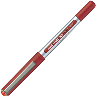 Image for UNI-BALL UB150 EYE LIQUID INK ROLLERBALL PEN 0.5MM RED from Barkers Rubber Stamps & Office Products Depot