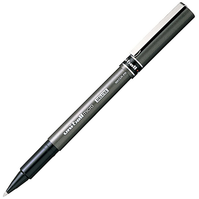 Image for UNI-BALL UB-155 DELUXE LIQUID INK ROLLERBALL PEN 0.5MM BLACK from Ross Office Supplies Office Products Depot