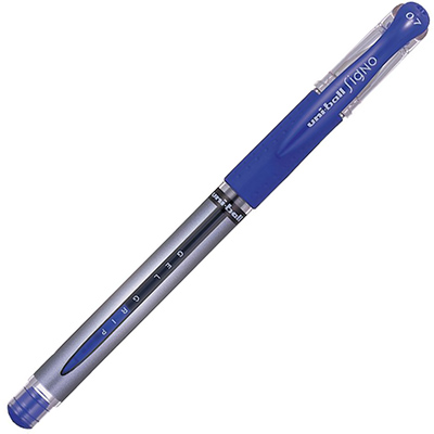Image for UNI-BALL UM151 SIGNO GEL GRIP COMFORT GEL INK PEN 0.7MM BLUE from Ross Office Supplies Office Products Depot
