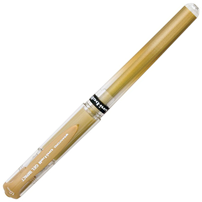 Image for UNI-BALL UM153 SIGNO GEL INK PEN 1.0MM METALLIC GOLD from Total Supplies Pty Ltd