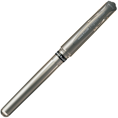 Image for UNI-BALL UM153 SIGNO GEL INK PEN 1.0MM METALLIC SILVER from Office Products Depot