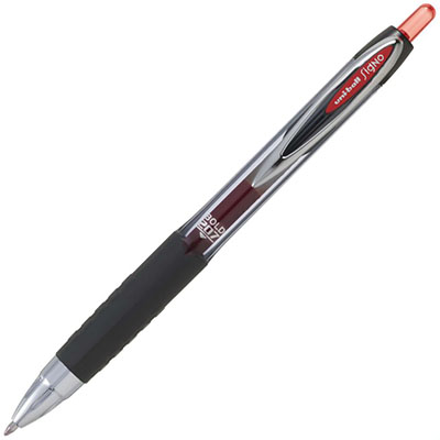Image for UNI-BALL UMN207 SIGNO RETRACTABLE GEL INK ROLLERBALL PEN 1.0MM RED from Albany Office Products Depot