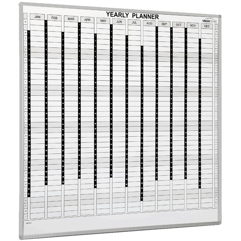 Image for VISIONCHART PERPETUAL YEAR PLANNER 1200 X 1200MM from Margaret River Office Products Depot